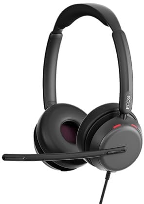 EPOS IMPACT 860 ANC Doppelseitiges USB C und USB A Headset mit Aktiver Geräuschunterdrückung,Super Wideband, Bequemes Design, Microsoft Teams & Zoom,Ideal für Büro, Homeoffice & Geschäftskommunikation