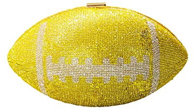 TDEOK Women's Trade European und American Water Diamond Dinner Bag Rugby Rubber Diamond Party Bankett Tasche Kofferraum Taschen Klein (Yellow, One Size)