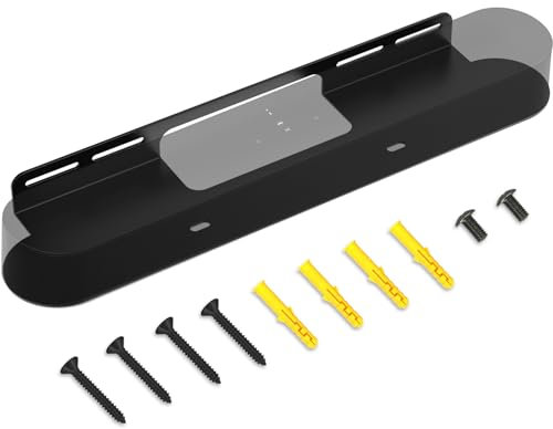 Yantuo Soundbar Mount Compatible for Sonos Beam Wall Mount Bracket Compatible with Gen 1 & Gen 2 Sonos Beam Sound Bar, Black