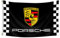 Felizer Porsches Flaggenbanner (6 x 2,4 m, strapazierfähig, lebendige Farbe, 150D Polyester), Messingösen für den Außenbereich, Männerhöhle