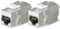 OFFCUP Keystone Jack, 2PCS Cat7 RJ45 Shielded Keystone Coupler, Female to Female Ethernet Module In-Line Coupler Reusable Zinc Alloy Modular Jack Ethernet Cable Extender Adapter