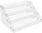 Boddceto 4Tier Clear Acrylic CD Holder Cascading CD Storage Rack,DVD/CD Display Rack & Vinyl Record Storage Stand