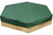 Wuyangcun Housse de bac à sable en tissu Oxford imperméable à la poussière hexagonale Vert 230 x 200 cm