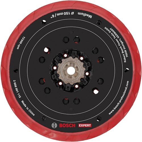 Bosch 1x EXPERT Multihole Schleifteller, 150 mm, weich (Ø 150 mm, mittel, Professional Zubehör Exzenterschleifer)