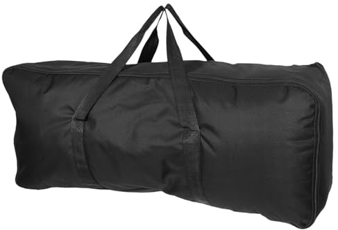 HOMOCONO Transport pour Barbecue et Réchaud de Camping Boîte de Rangement Résistante pour Ustensiles Grosse Capacité Noir pour Pique-Niques en Extérieur