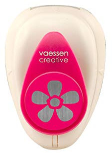 Vaessen Creative 21436-005 Motivstanzer, Small Stanzer Blume, Ausstanzung 1,5 cm Weit, Metall, lila, 6.5 x 4.5 x 4.4 cm