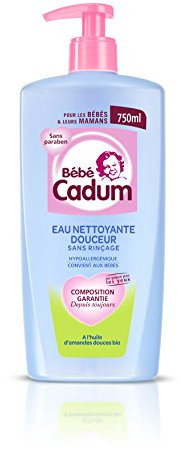 Bébé Cadum Eau Nettoyante Douceur à l'Huile d'Amandes Douces Bio 750 ml