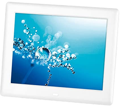 Trevi DPL 2218 Cornice Digitale Digital Photoframe LED 8, SD, MMC, USB, Visualizza Foto e Video, Bianco
