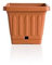Bama 30402 - Vaso con sottovaso, 40 x 40 cm, colore: Terracotta