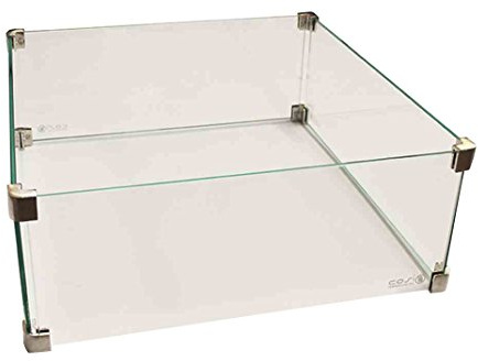 Cosi 18-504 Glasaufsatz Cosicube Zubehör zu Feuerstelle, Transparent
