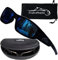 Fishoholic Polarisierte Angel-Sonnenbrille UV400-9 Farben als Angelgeschenk für Männer und Frauen, Glänzend Schwarz, 1 size fits most