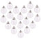 PH PandaHall 30 Sets Mini Glass Globe Bottle Charms Pendants with Platinum Rack Plating Brass Bails for Stud Earring Making Crafts DIY Pendant Making Christmas Party Home Decor