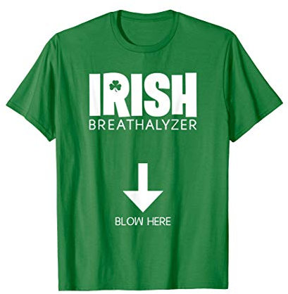 Lustige St. Patrick's Day Irish Alkoholtester Herren Party T-Shirt
