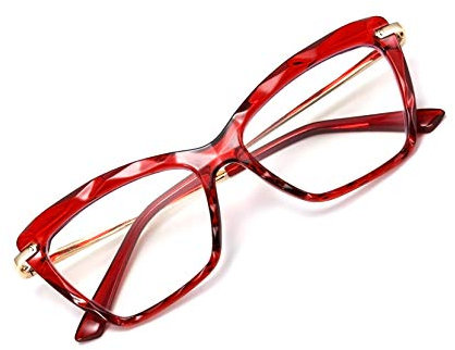 FEISEDY Cateye Lesebrille Blaulichtfilter Damen Anti-Blaulicht Leser Brille Vintage Katzenauge Computerbrille B2596