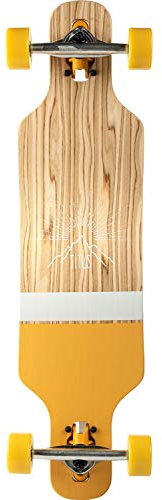 TITUS Longboard Mountain DT Kids : Natural-orange / 8.25 Größe 8.25, Unisex, für Jugendliche und Kinder, Profi und Anfänger, Longboard mit großem Fahrspaß, Longboard