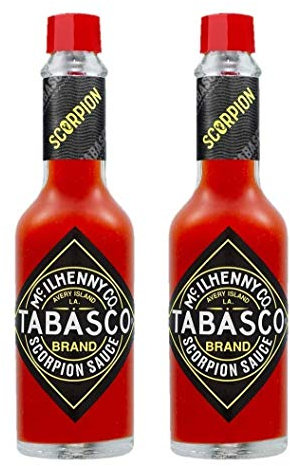 Tabasco Scorpion Sauce Hot Chilli Peppers Rare (2 Pack)