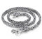YCYR 925 Sterling Silber Schmuck, Herren Vintage Handgefertigte Quadratische Byzantinische Königskette, Nordische Wikinger Mythologie Drachenkopf Talisman Halskette,5mm,55CM