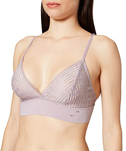 S by sloggi Damen Seven Bralette Longline Bustier, Sea Fog, S