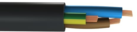 Rubber Cable 2.5MM 3 CORE H07RN-F HO7RNF Tough Heavy Duty Cable (50M)