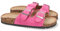 shoes&blues.es 63383-Sandalia Plana de Mujer, con Planta de Anatomica de Bio, y Hebillas, Primavera Verano 2021. Talla 39 Fucsia
