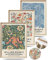 UPWOIGH Gerahmte Wandkunst, William Morris Holz-Leinwand-Wandkunst, 40.6x30.5 cm, Baumwollmuster, Vintage-Poster, Wanddekoration, ästhetisch für Wohnzimmer, neutrale Wanddekoration, 3er-Set