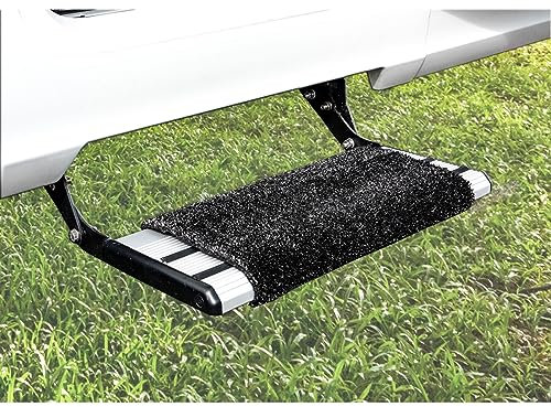 Carbest Fußmatte für Trittstufe 45x40cm Trittstufenmatte schwarz für Wohnmobil Wohnwagen