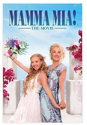 Filmposter Mamma Mia 2008, 1 Leinwand-Poster, Schlafzimmer, Dekoration, Sport, Landschaft, Büro, Raumdekoration, Geschenk, ungerahmt, 30 x 45 cm