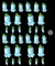 32 x Edible 3D BlueBell Blue Bell Flowers icing toppers, cake cupcakes decorations (Baby Blue)