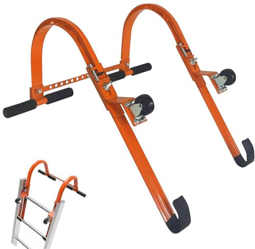 Dachleiter-Haken, mit Stabilisator, Leiter-Stabilisator aus Stahl, Universal-Dachverlängerung, mit Tragfähigkeit von 500 lb, 2 Stück