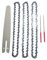 EdvenA 6pcs 8 Inch Chainsaw Guide Bar and Saw Chain Set 45 Drive Link Electric Saw 1/4inch with File for Brushless Electric Saw Wood Cutter Spare Chain