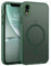 GUAGUA Magnetisch Hülle für iPhone XR [Kompatibel mit MagSafe] Matt Handyhülle Stoßfest Durchscheinende Rückseite Dünn Schutzhülle Case für iPhone XR (6,1 Zoll) Dunkelgrün