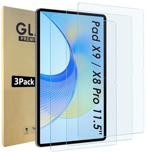 Bigqin 3 Pezzi Pellicola Protettiva Compatibile con Honor Pad X9 / X8 Pro 11.5,Vetro Temperato Pellicola Schermo Premium Protezione Scratch
