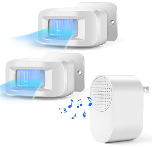 Alarma de entrada con sensor de movimiento – Alarmas de entrada inalámbricas exteriores resistentes a la intemperie detector de movimiento presencia detector de presencia al aire libre puerta sistema