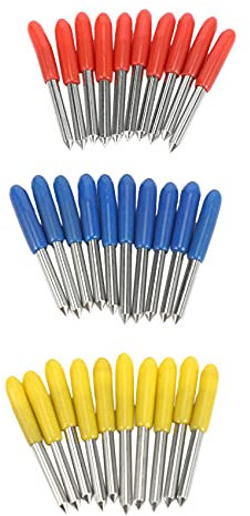 Jenbnoau 30 Stücke 30 45 60 Grad Schneide Plotter Messer Klingen Offset