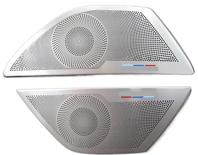 ALaaaaL Auto Hochtöner Lautsprecher Abdeckung Trim Zubehör Für BMW F10 F18 5 Series,Auto-Audio-Lautsprecher-Hochtöner-Abdeckung,B-White