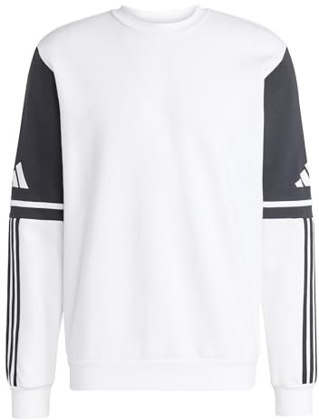 adidas Men's SQUADRA25 Sweat Crew, White, XS