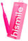 HISMILE Brosse à dents électrique, 3 modes de brossage, minuterie intelligente, rechargeable, poils doux effilés, mode mémoire (rose vif)