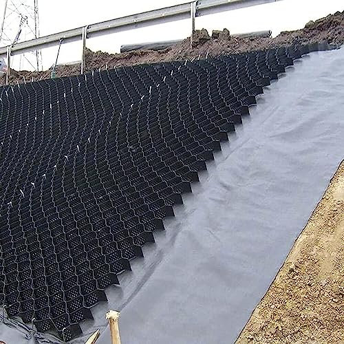 Kiesstabilisierungsnetz, Gartenstützmauernetz, Stabilisator, Geomesh-Pflaster, Bodennetz, Böschungsnetz/Außenterrasse, Gehwegnetz for Kies, Sand, Granit, Garten (Größe: 2 m x 6 m (6,5 Fuß x 19,5 Fuß))