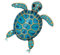 GFM® Broche Tortue Anniversaire Saint Valentin Fête des Mères Noël, Small, Métal, Cristal