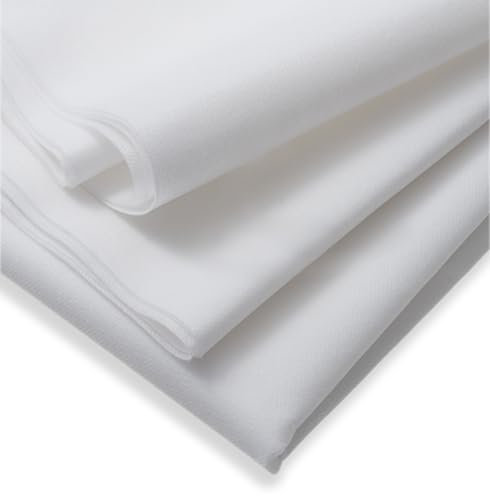 IPEA Tissu Non Tissé SMS Blanc 75 g/m2 - Dimensions 5 mètres x 1 mètre - Fabriqué en Italie - Tissu Multi-usages pour Couture, Doublures, Coussins, Matelas, Nappes, Jardin, Plantes