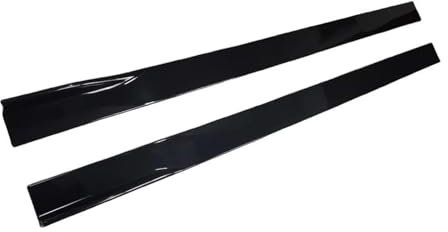 SVTSTRQE Seitenschweller-Verlängerung Schwellerverkleidung Lippensplitter Für BMW E90 E91 E92 E93 318d 320i 320d 325i 330i 335i M3 2005-2012, Schwarz, ABS-Kunststoff, Seitenschweller für Autos