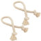 TYFGRT Attaches De Rideau en Coton 4 Pièces, Boucles De Corde De Rideau, Attaches De Fixation De Rideau, Accessoires De Rideau, Attaches De Rideau Tissées À La Main