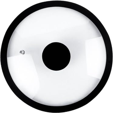 Sharplace Couvercle de rechange en silicone pour poêle à frire, couvercle de casserole, couvercle supérieur en silicone résistant à la chaleur, couvercle, Noir, 33cm