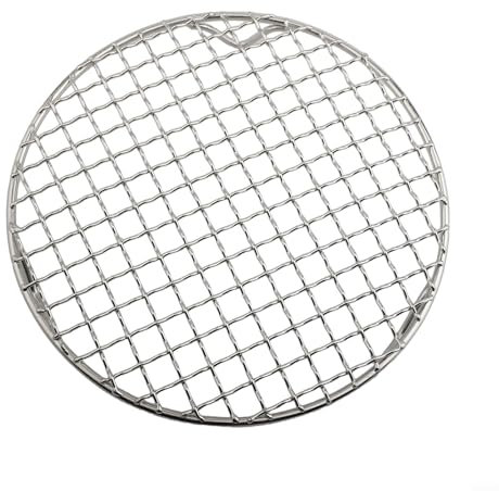 LVYXON Grille de refroidissement ronde en acier inoxydable 201, plaque de gril de four, grille de cuisson multifonction pour four, barbecue, séchage de 13 à 35 cm de diamètre, argenté (20 cm)