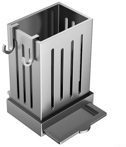 Range-couverts mural pour garder votre cuisine bien rangée avec un design de drainage efficace (gris)