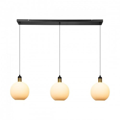VIDI Luca Bella Hängelampe 25cm | Große Design Deckenlampe mit 3 Lichtpunkten | Pendelleuchte für Wohnzimmer & Esszimmer | Moderne Lampe mit Höhenverstellung | E27-Fassung Hängelampe ohne Lichtquelle