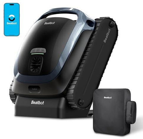 Beatbot AquaSense 2 Robot aspirateur de piscine sans fil avec housse de protection, stationnement intelligent, nettoyage des sols, murs et conduites d'eau, piscines enterrées jusqu'à 3 230 m²