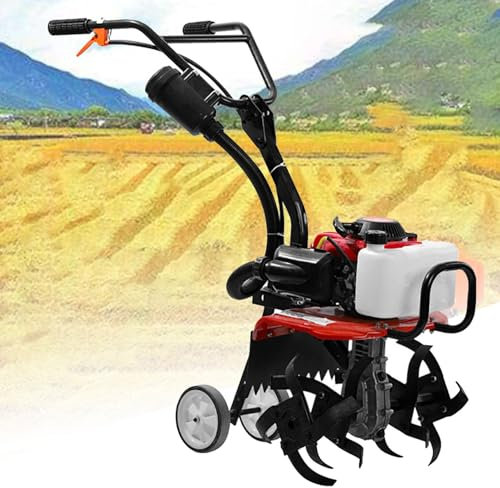 Motoculteur à essence pour jardin, motoculteur portatif, motoculteur, rotovateur, puissant, sans fil, portable, pour désherber
