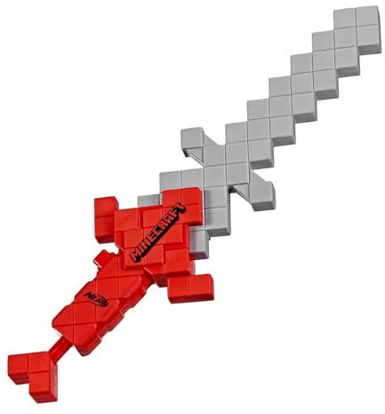 Nerf - Minecraft Heartstealer Sword -Dartblaster-Schaumstoffschwert inklusive 4 NERF Elite Darts