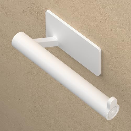 doporro Toilettenpapierhalter ohne Bohren, WC Klopapierhalter Weiß